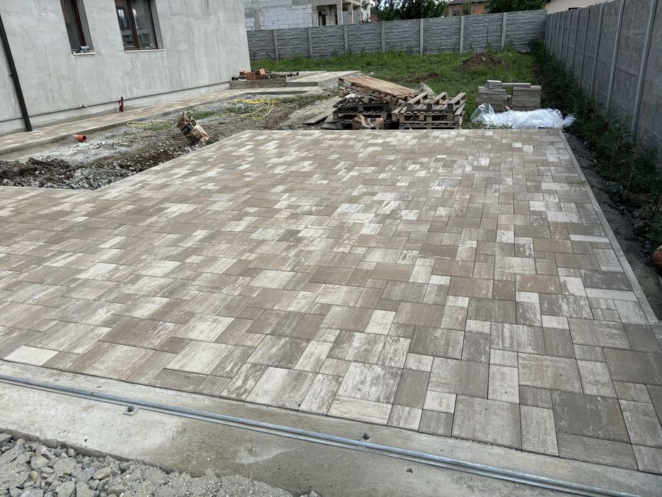 Montaj pavaj borduri dale pavele pavaje terasamente pregatim