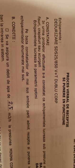 Statie dedurizare SDS 25 / 850 V + T DUBLU CORP