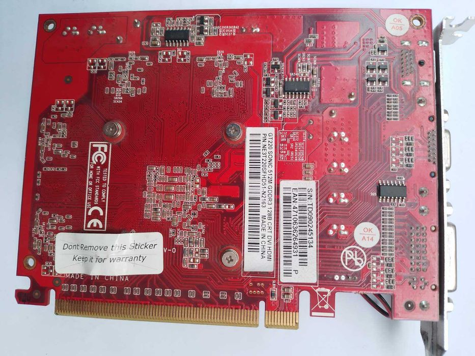 Видекарта Palit GT220 Sonic 512 MB GDDR3, 128bit, HDMI