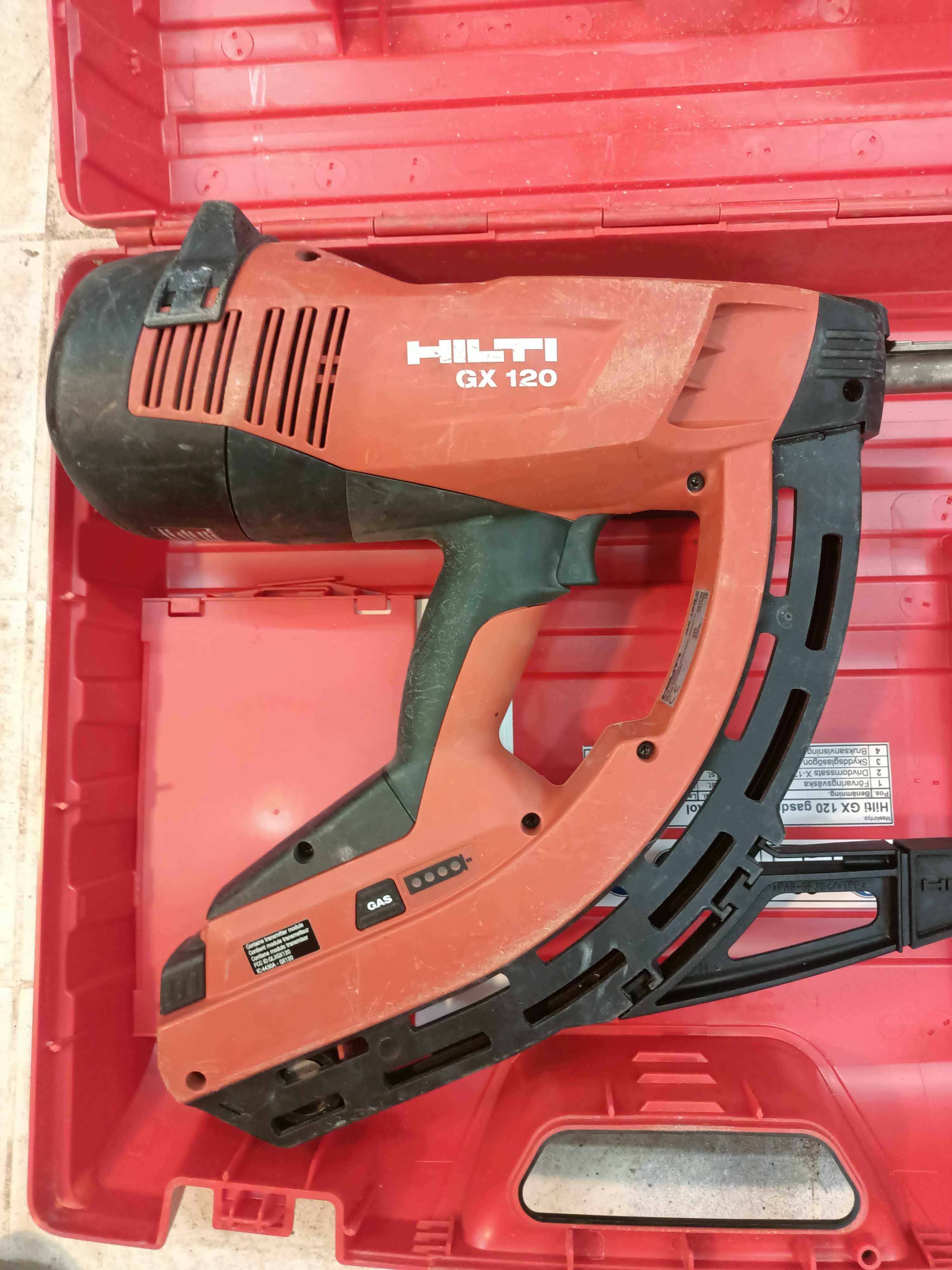 Hilti GX 120 – Pistol profesional pe gaz pentru bătut cuie