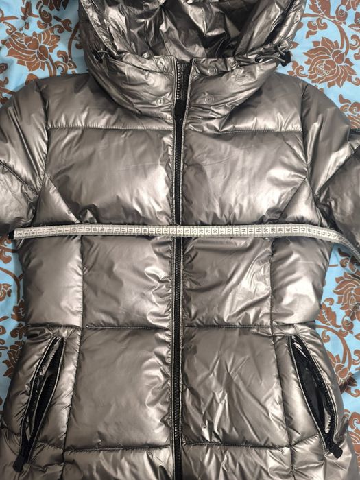 Сребърно зимно дамско яке