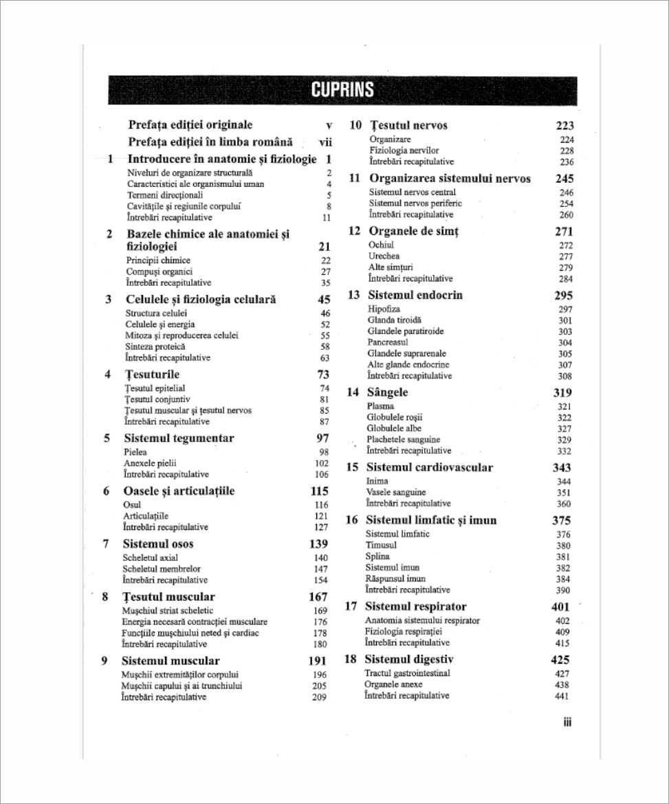 Anatomie şi Fiziologie Umană Barron's 2022 (interior alb-negru)