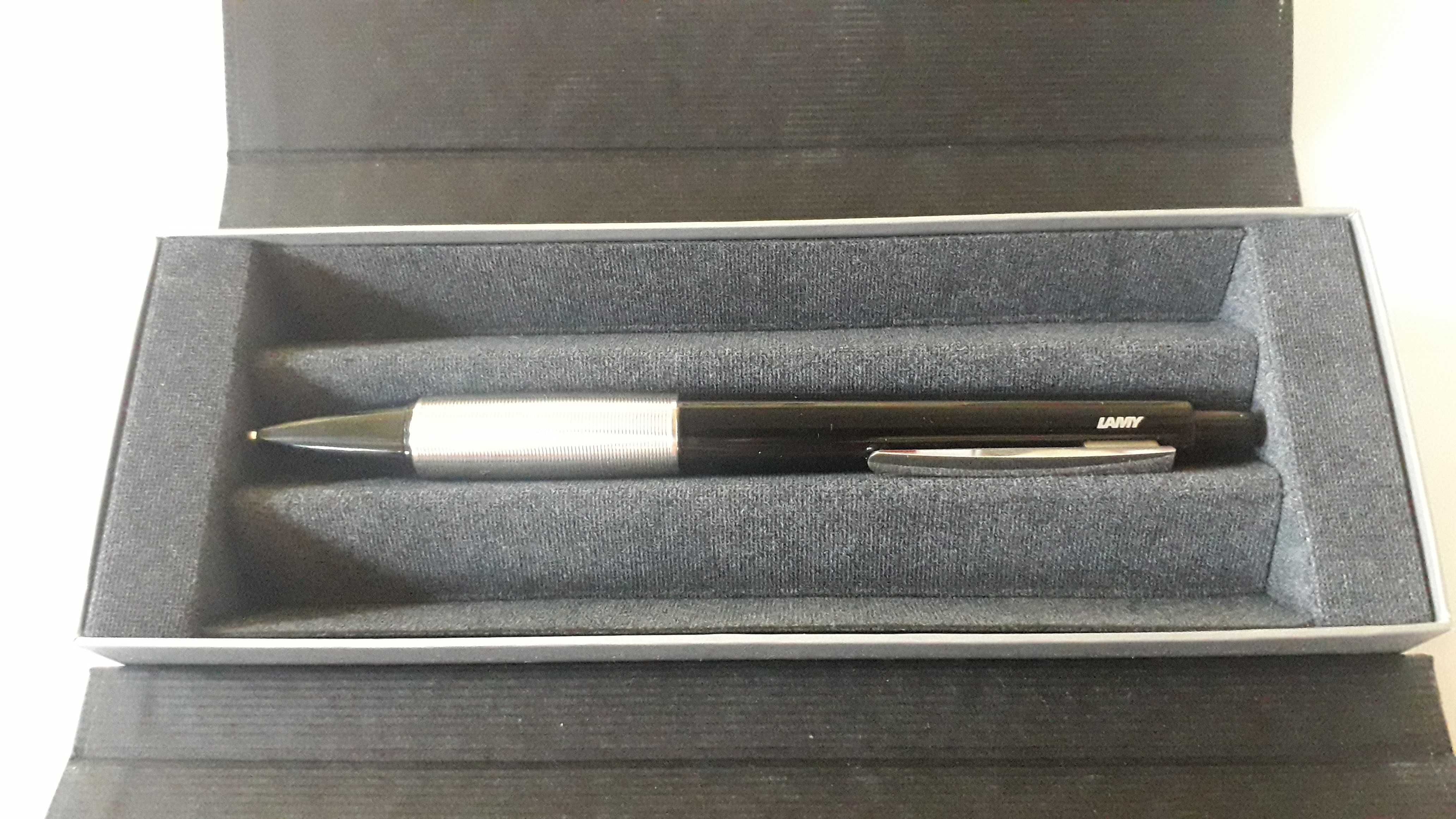 химикалка Лами Акцент Lamy accent черен лак с паладий и платина