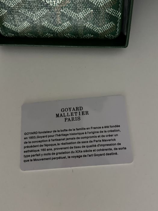 CardHolder Goyard verde