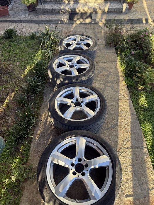 4 броя 18’’ оригинални джанти спорт пакет + летни гуми за мерцедес