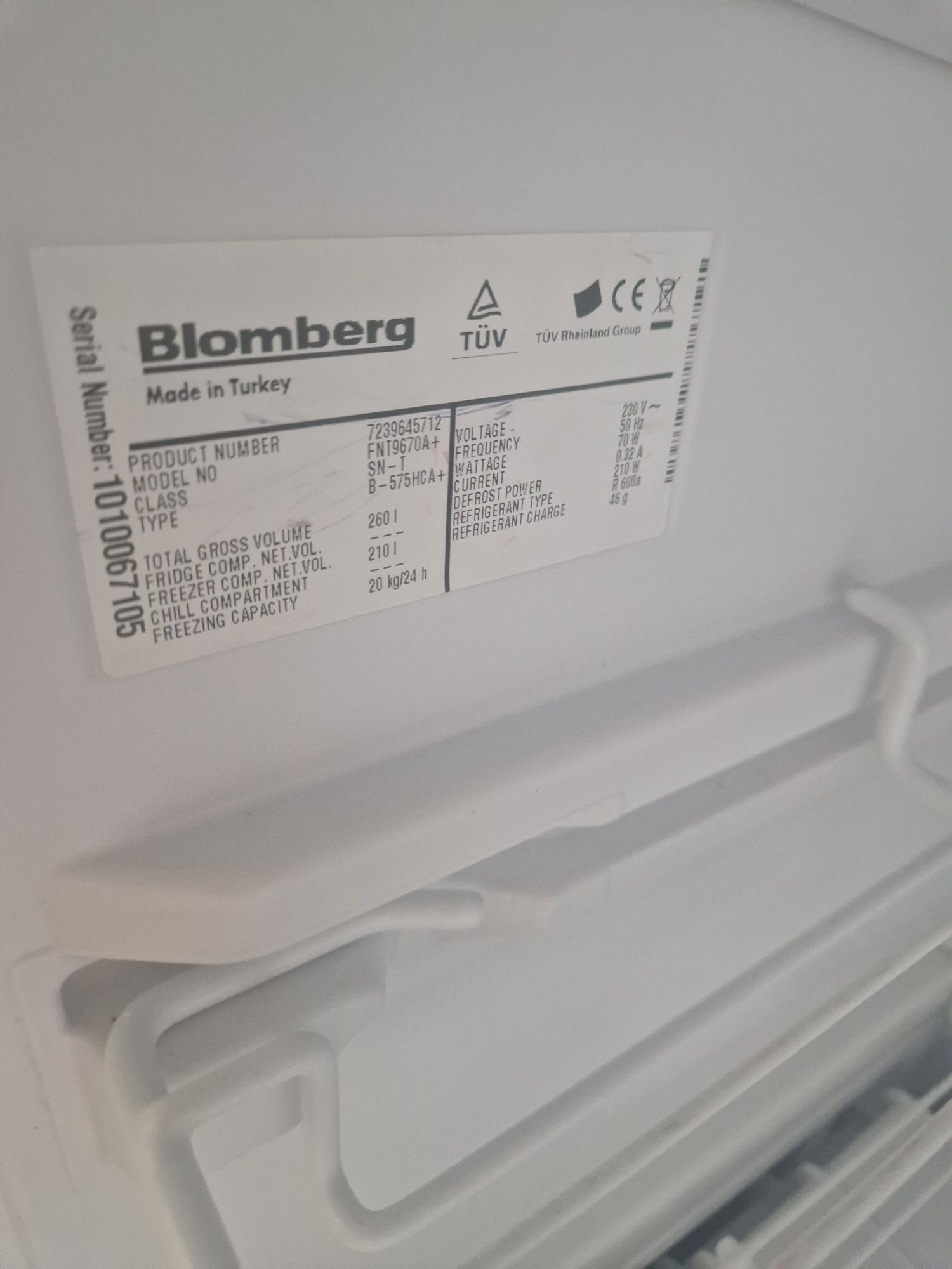 Фризер Bloomberg A++ No Frost