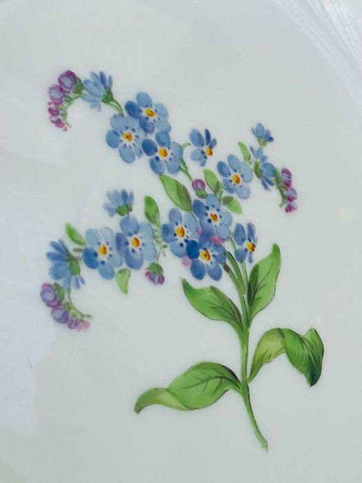 Meissen, комплект от две порцеланови чинии