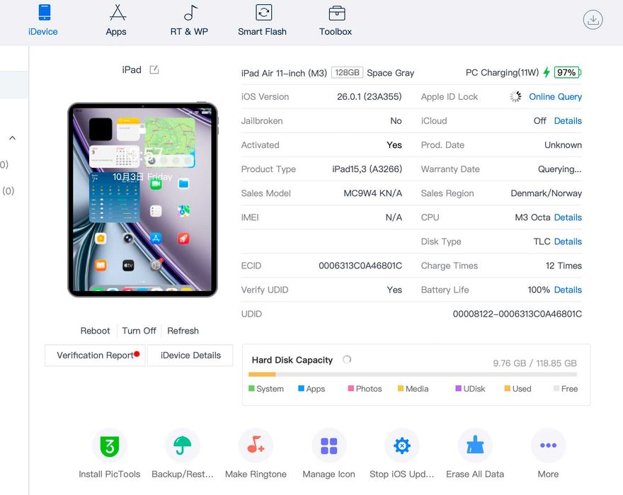 iPad Air 11 M3 2025 128gb Wi-Fi