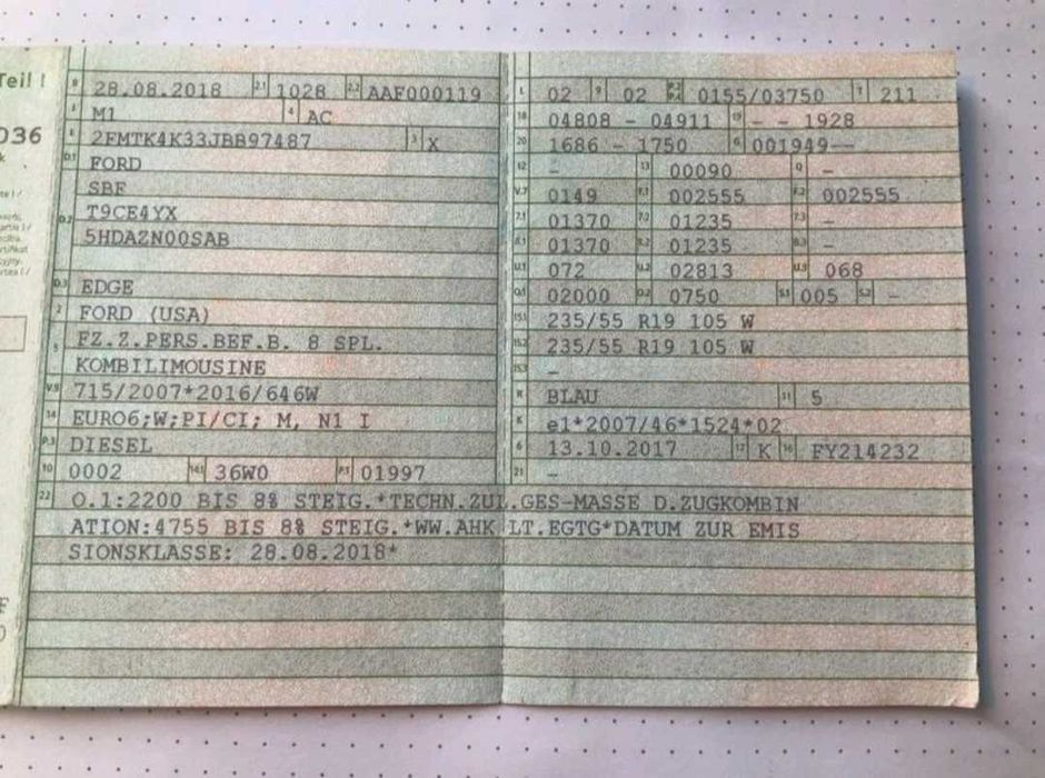 RATE DOAR CU BULETINUL  Edge 2,0 l diesel TDCi Bi-Turbo 4x4 Titanium