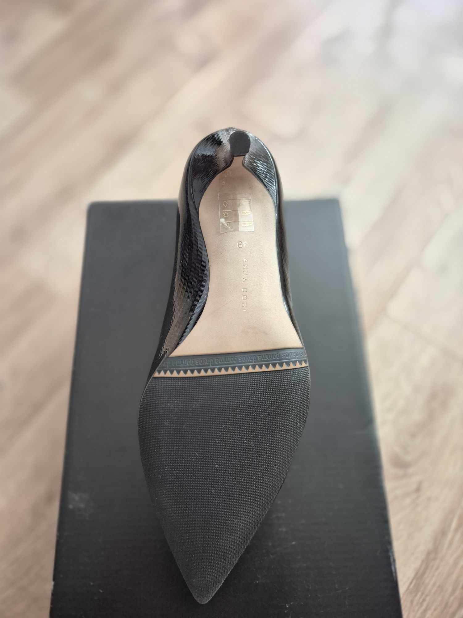 Pantofi Anna Cori piele stamp
