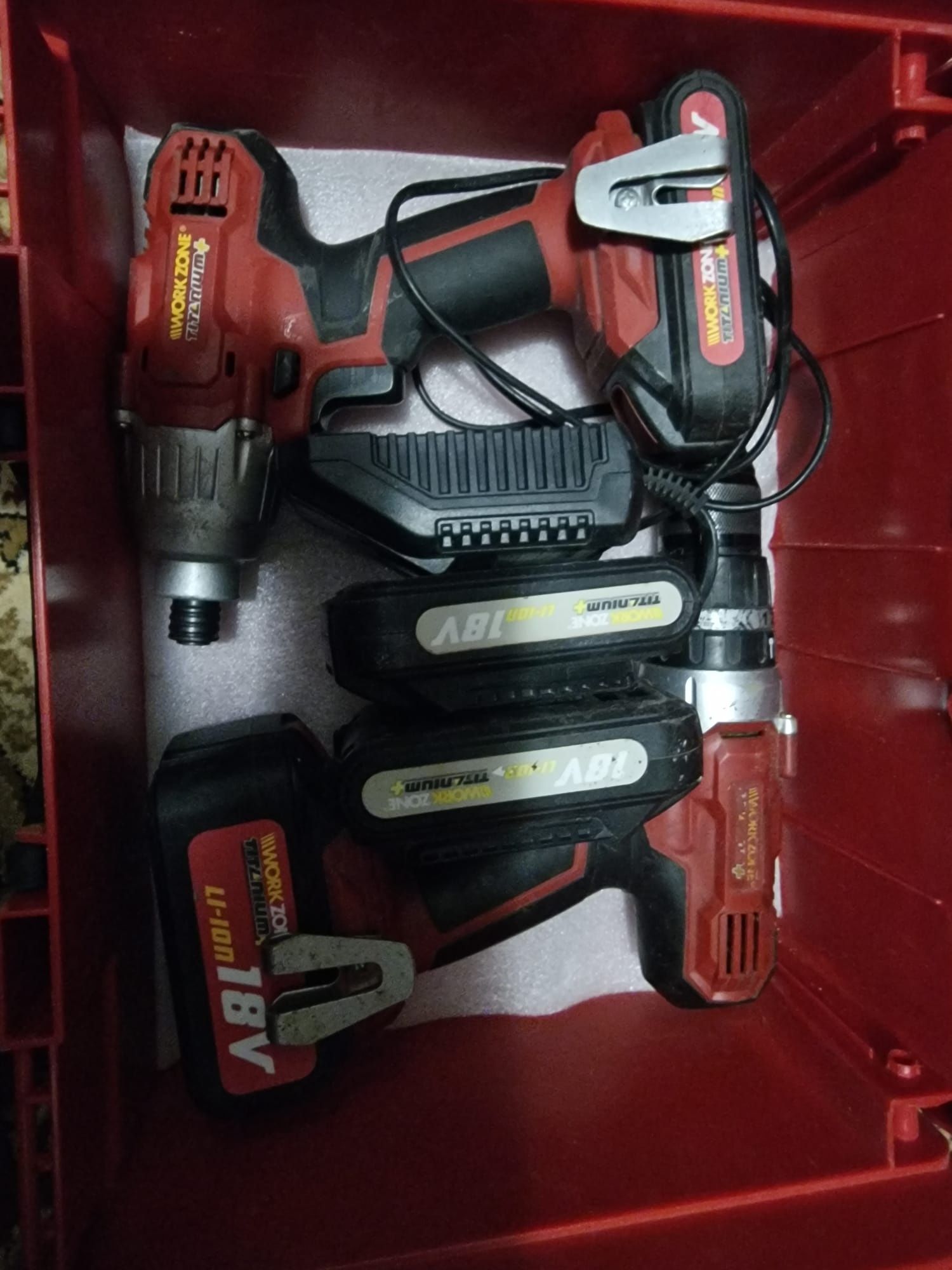 Vand set autofiletante work zone titanium +