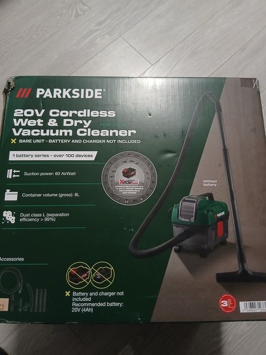 Aspirator 20v parkside umed uscat nou