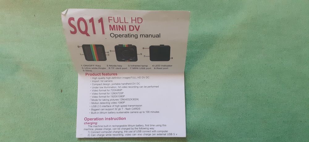 Мини камера SQ 11 SPORTS HD DV