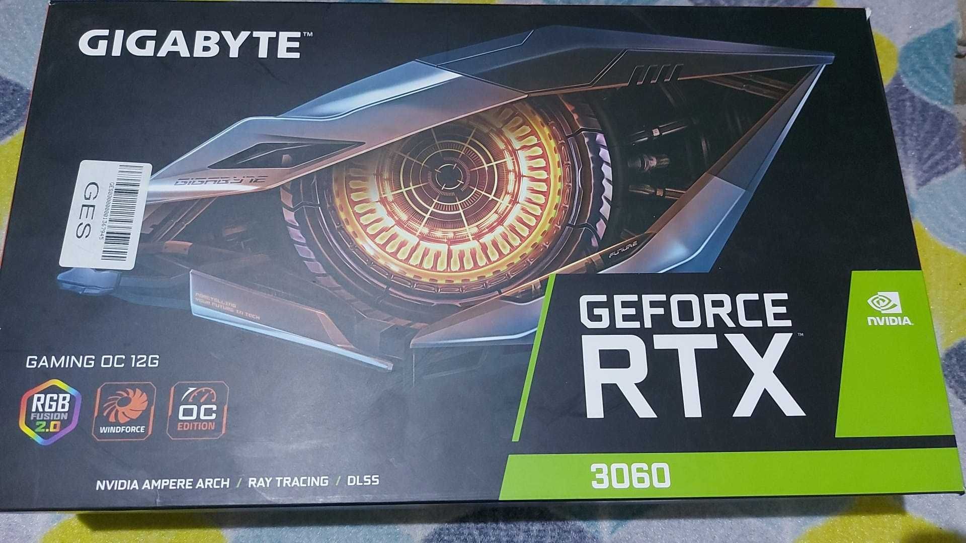 Placa video winforce Gigabyte  RTX 3060 GAMING OC, 12GB GDDR6, ca noua