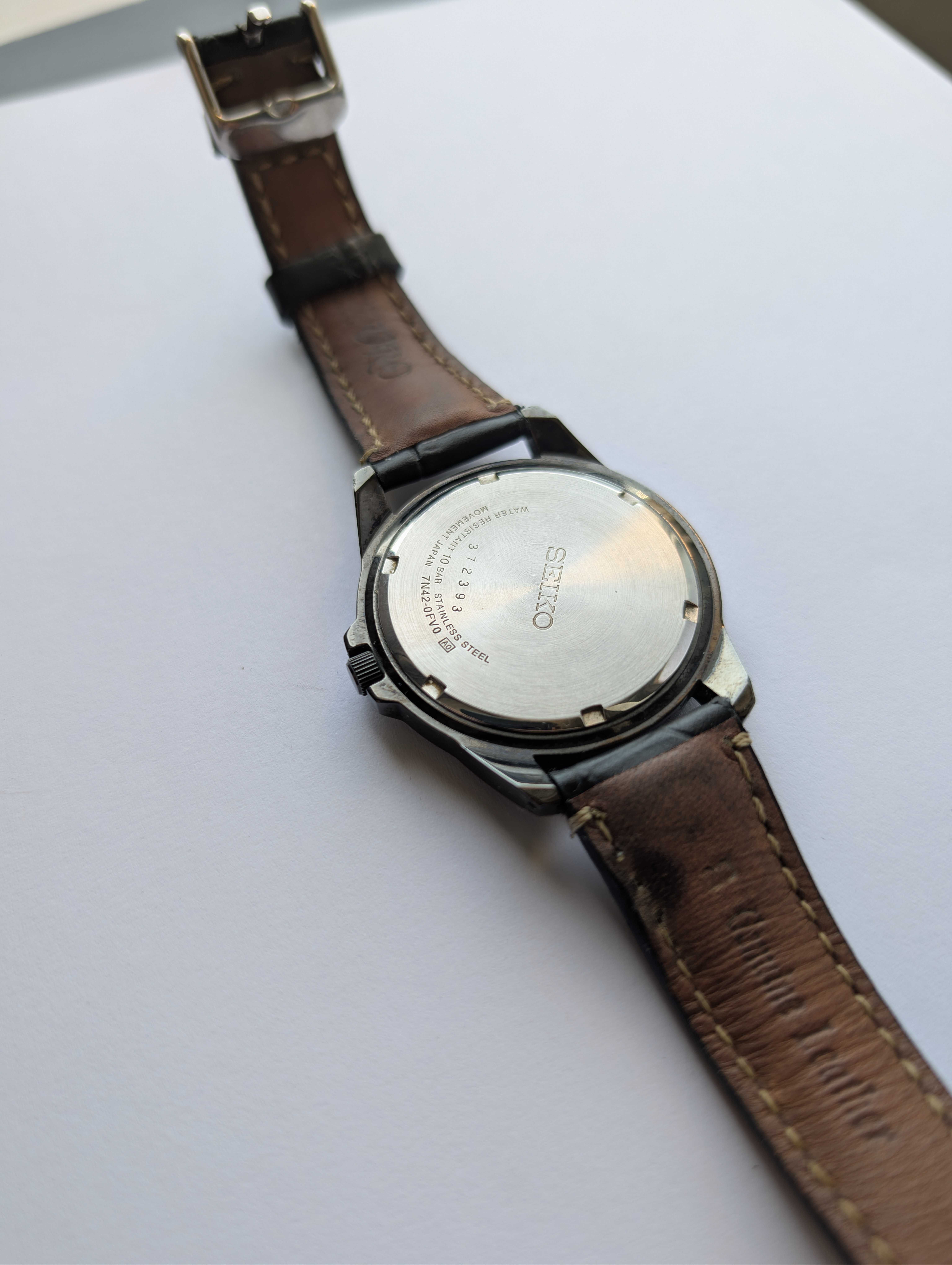 Мъжки ръчн часовник Seiko - 7N42-0FV0 (запазен)