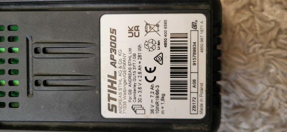 STIHL AP300S Defect arata servis