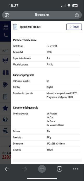 Fiteuza Xiaomi Mi Smart AirFryer 3.5L