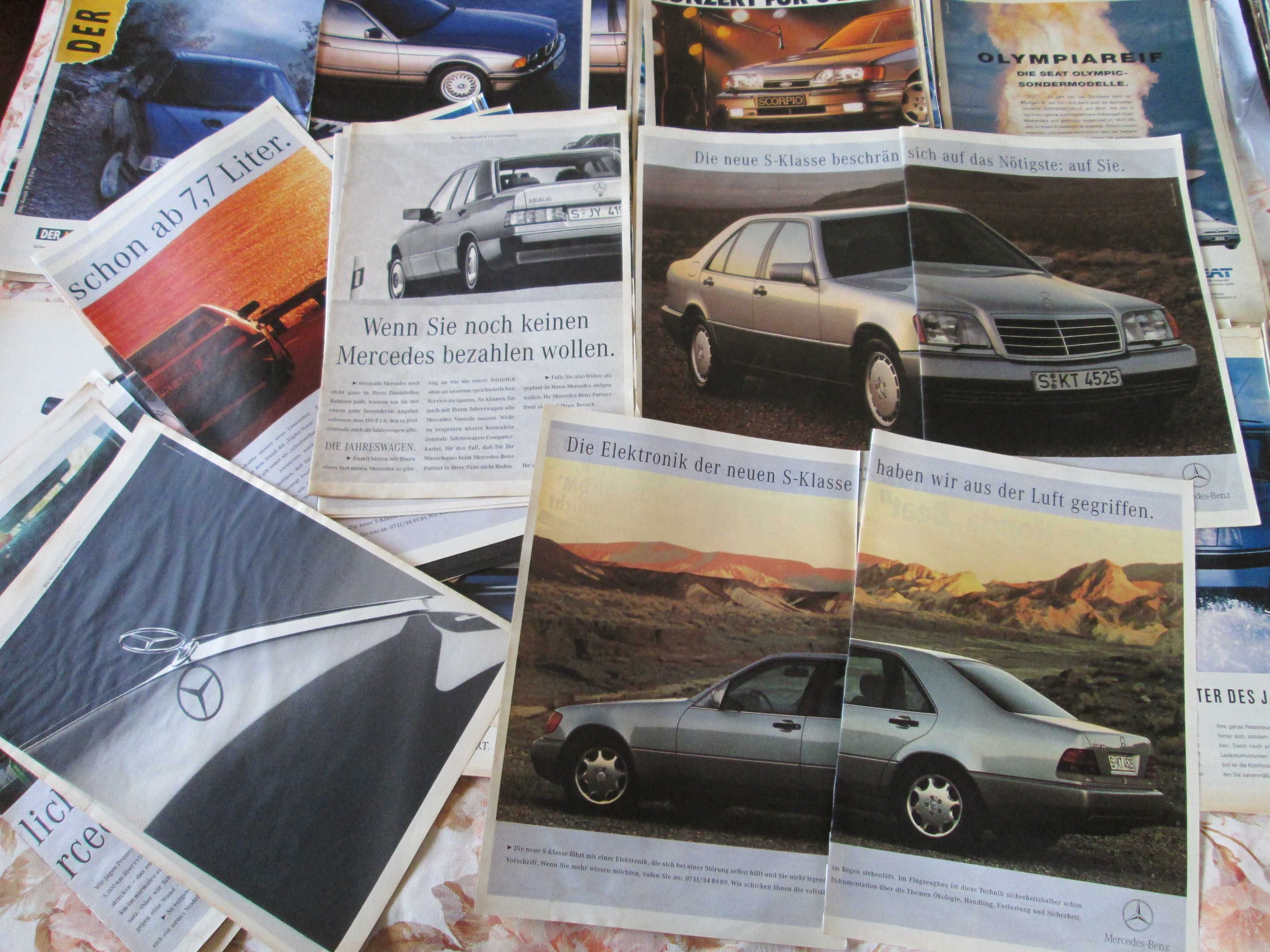 Над 220 броя принтирани реклами на европейски автомобили, от 90те.