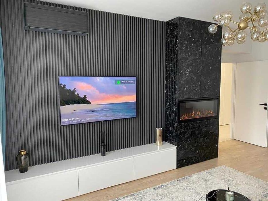 Panouri riflate | Riflaje decorative GRI WPC nuante de stejar sau uni