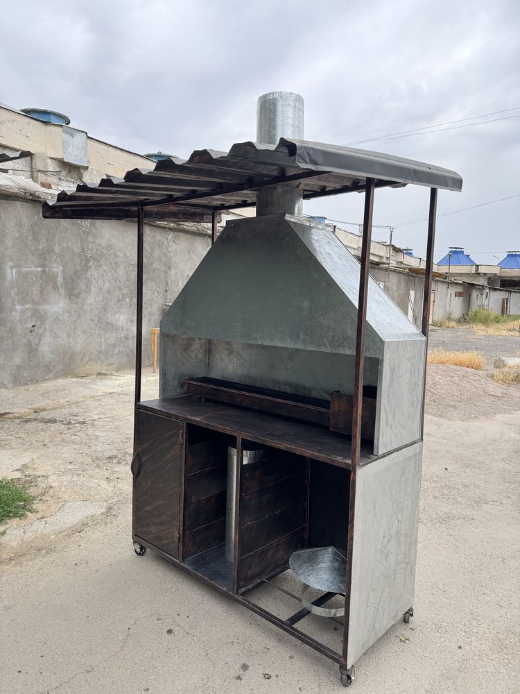 Shashlik uchun qo’ra qora mangal
