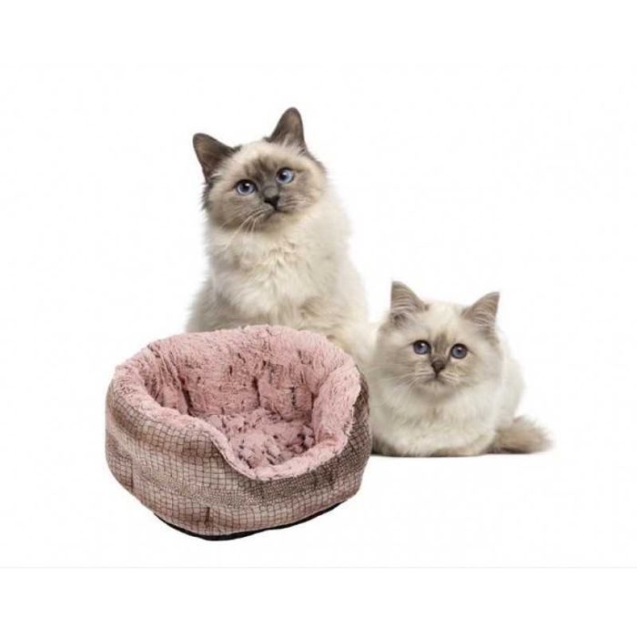 Легло за кучета и котки в кръгла форма от пухкава подплата