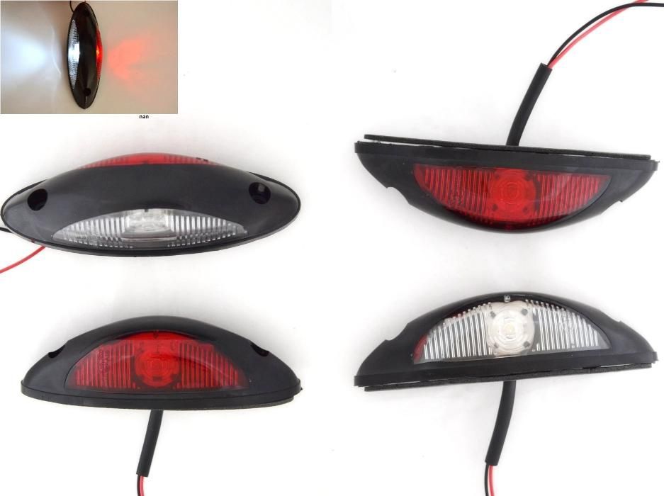 1 бр. LED ЛЕД габарити за вертикален монтаж за камион бус Тир 12-24V