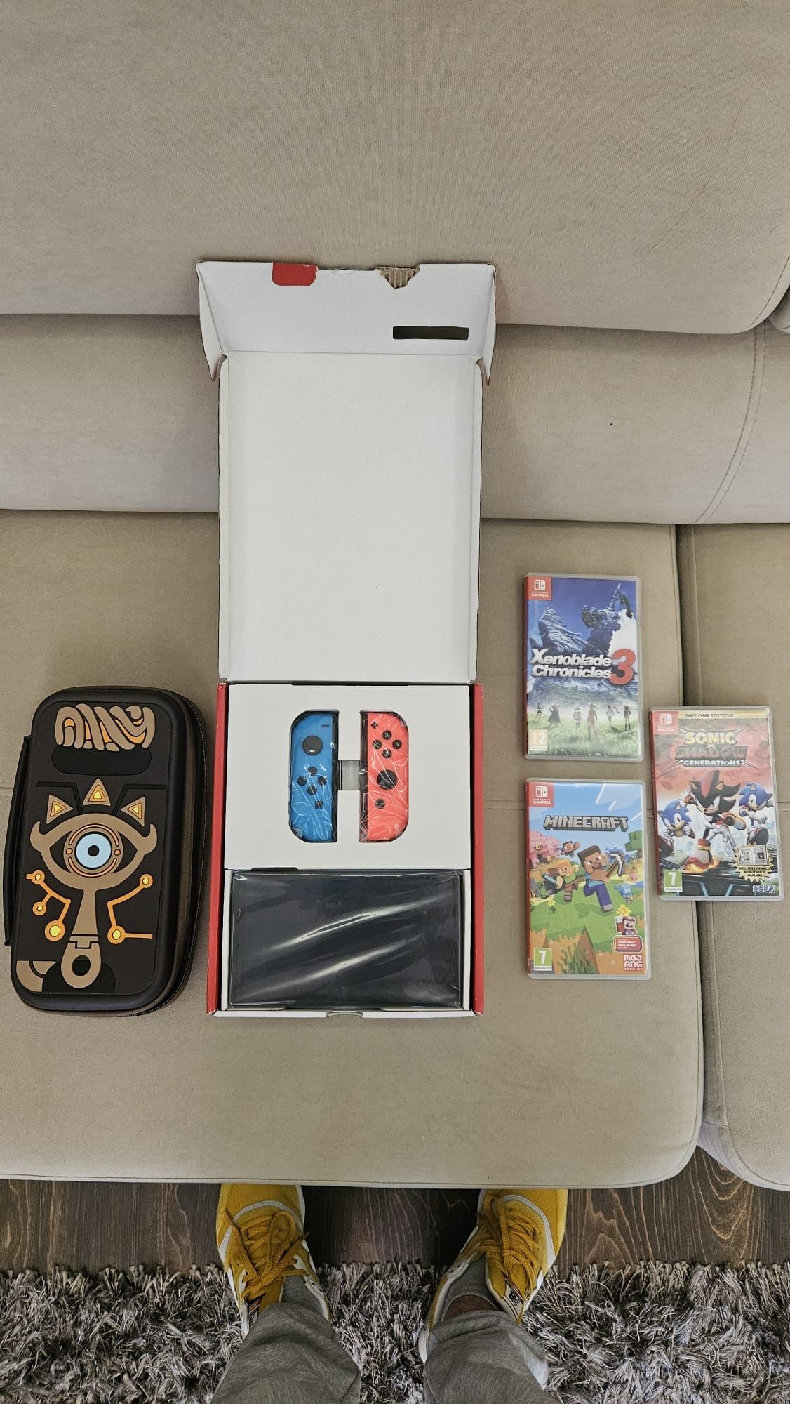NIntendo Switch Oled Full Box + Jocuri