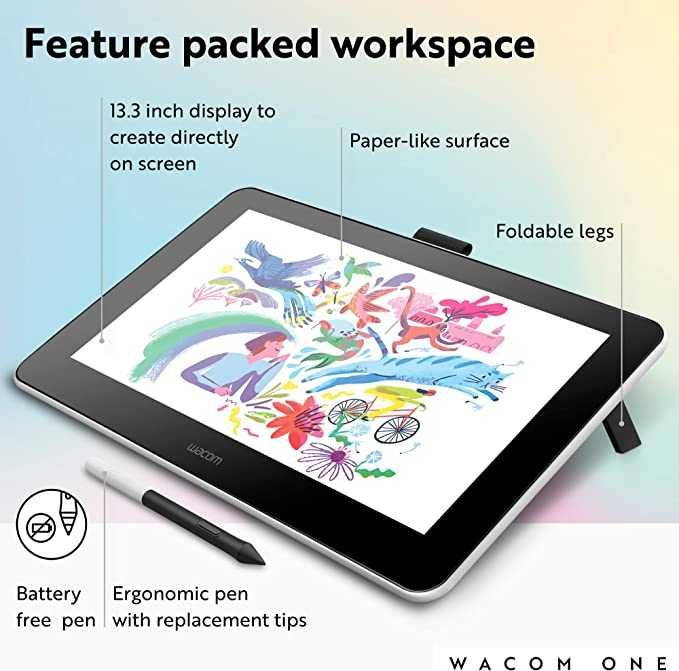 Планшет, Wacom One HD Creative Pen Display, ПОЧТИ НЕ ИСПОЛЬЗОВАННЫЙ