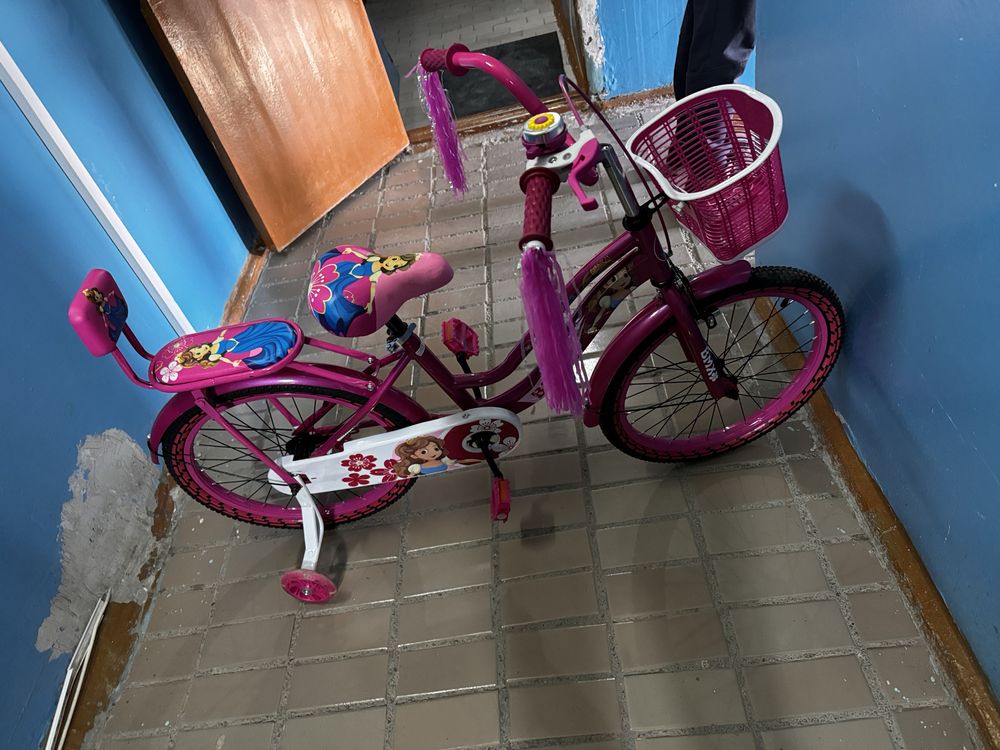 Новый велосипед, для девочек, 20 дюйм