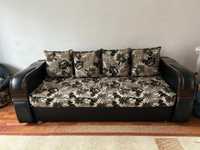 Продам диван+пуфик, в хорошем состоянии недорого