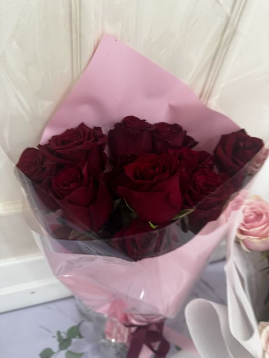 Букет цветов в хорошем состоянии