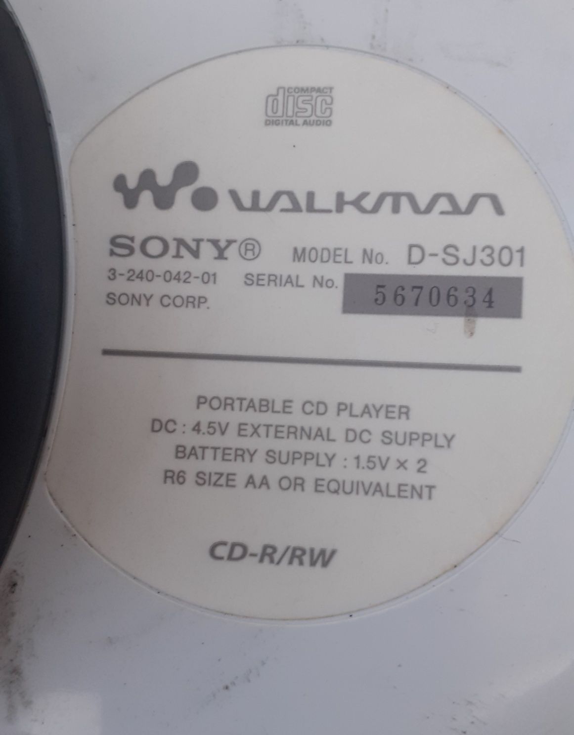 Walkman Sony D-SJ301