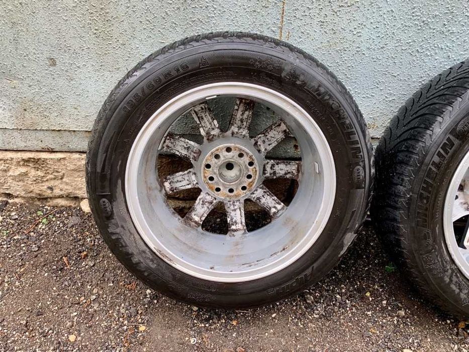 Алуминиеви джанти 16" 5x112 + ЗИМНИ ГУМИ Michelin - Vw,Audi,Seat,Skoda