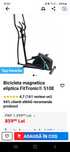 Vand Bicicleta magnetica eliptica FitTronic® 510E