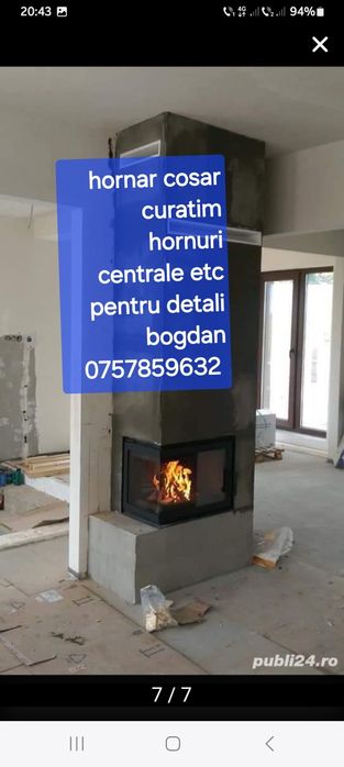 Hornar cosar curățim hornuri centrale sobe etc
