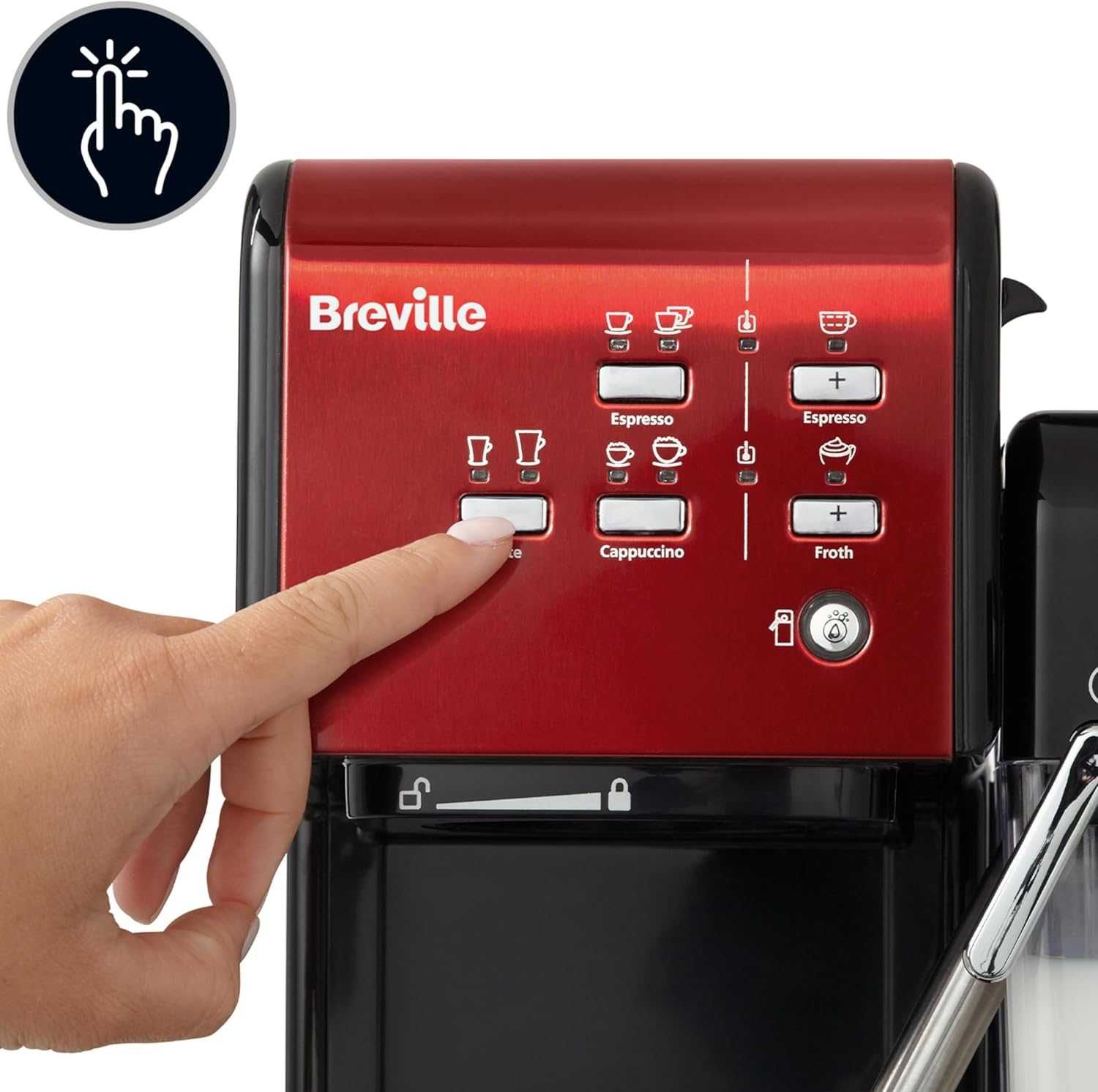 Кафе и еспресо машина Breville PrimaLatte II 19 бара VFC109X-01