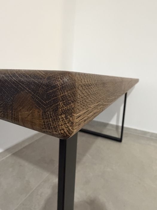 Masa stejar, lemn masiv 160x90 cm