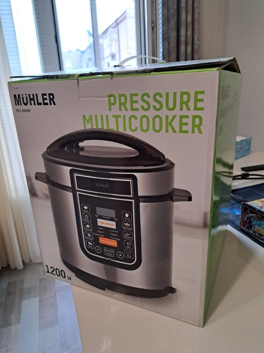 Мултикукър под ниско налягане Muhler - MLC-6050P, 1200W, 16 програми,