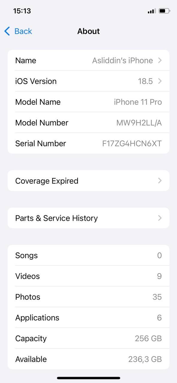 iPhone 11 pro 256Gb