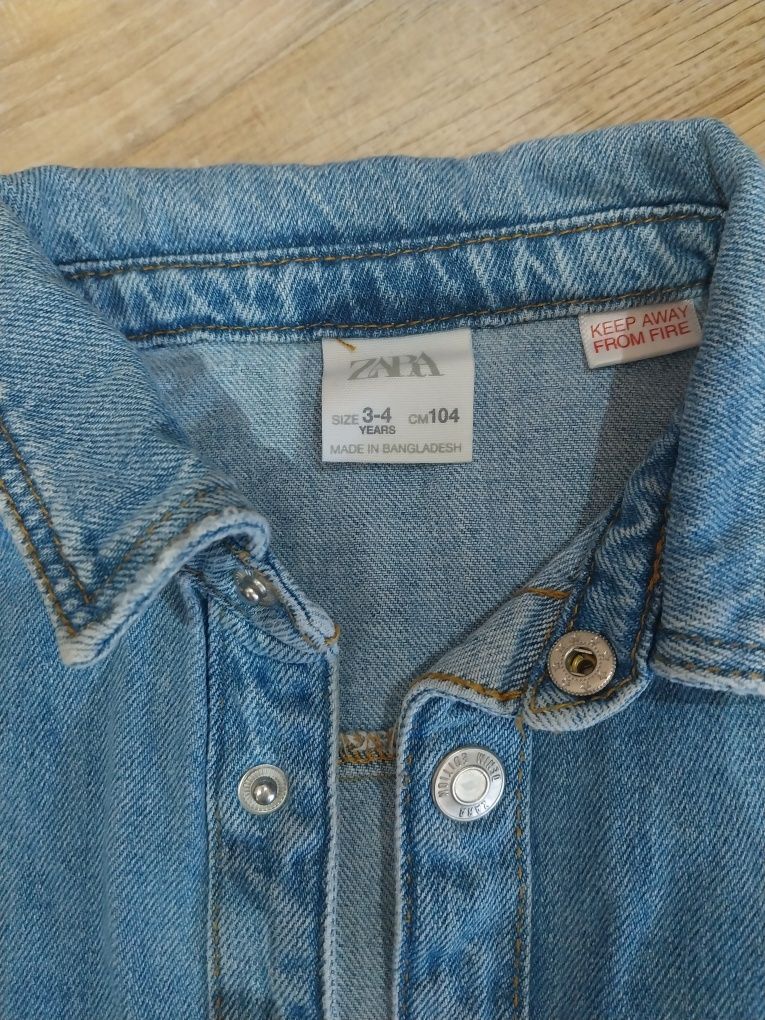 Детски дънково  риза на ZARA