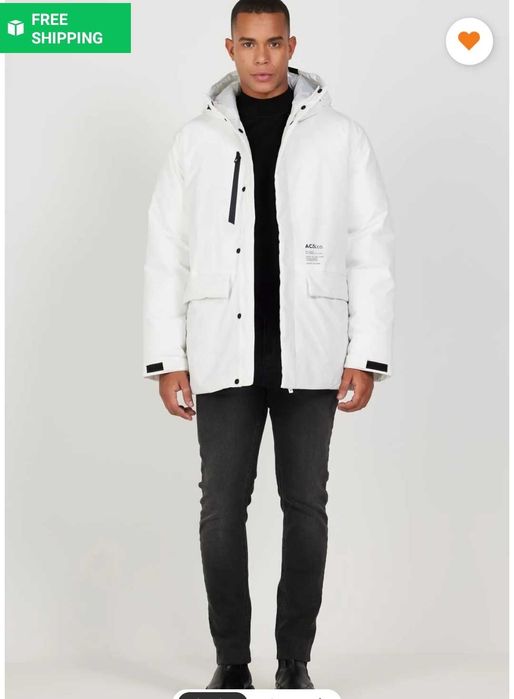 Geaca de iarna alba marimea S noua