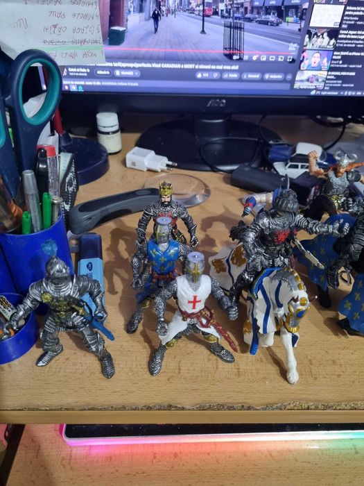 Figurine papo  regele arthur si altii