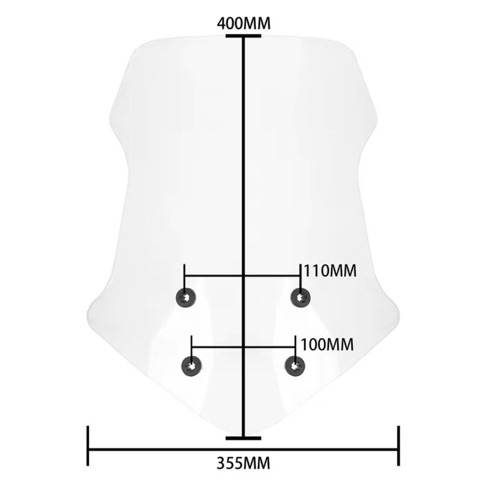 Висока опушена слюда за BMW G310GS G 310 G310 GS 2017-2025