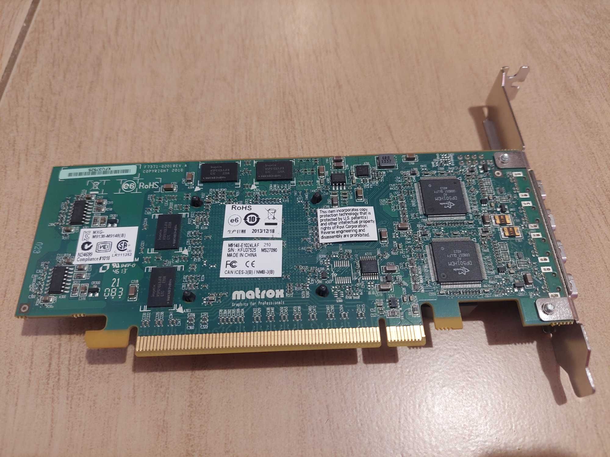 Placa Video Matrox M9148-E1024LAF 1GB DDR Low Profile