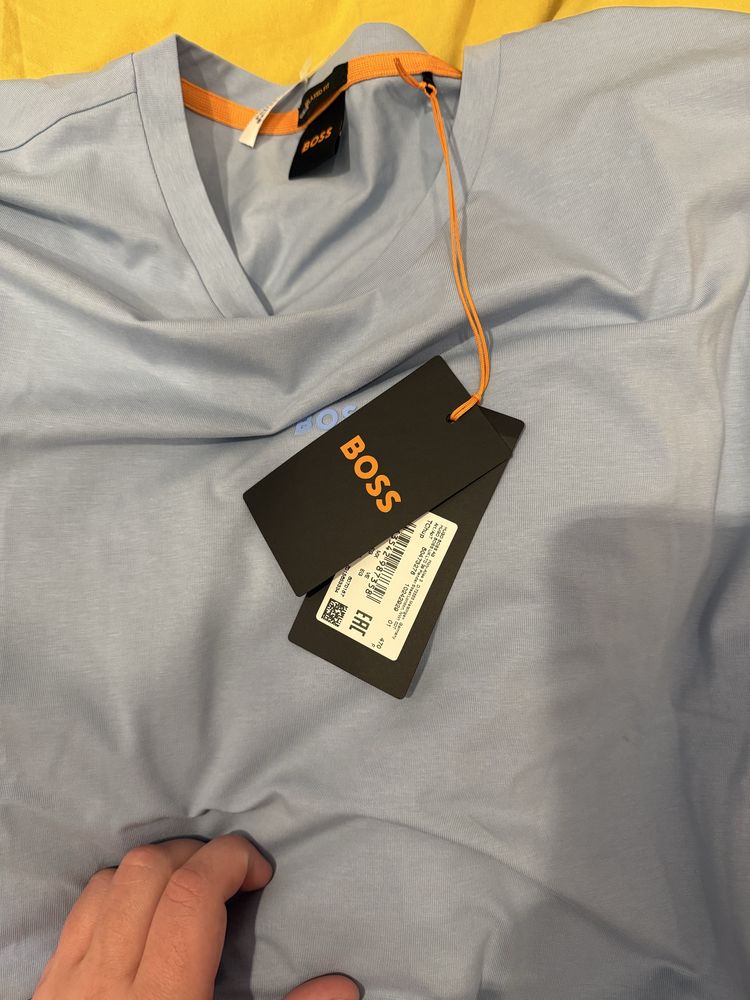 BOSS T-shirt Light Blue Relaxed Fit XL