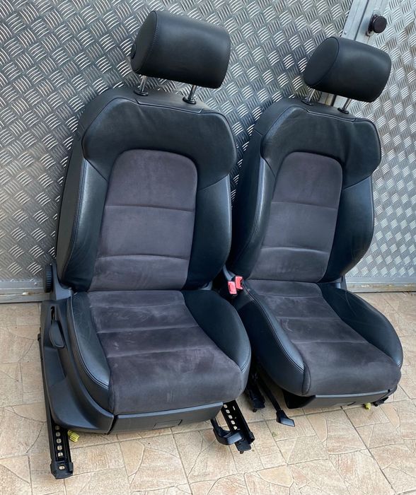 Scaune piele + alcantara Audi A3 8P A4 A5 B8 fata interior