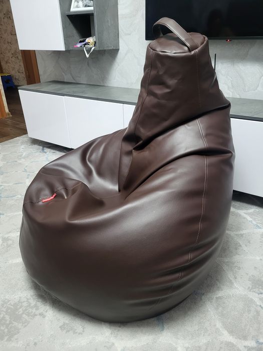 Кресло мешок кожаный