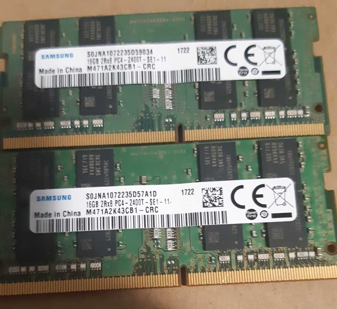 kit 32 gb ddr4 laptop (2x16gb) pc4 2400T SE1-11  M471A2K43CB1-CRC