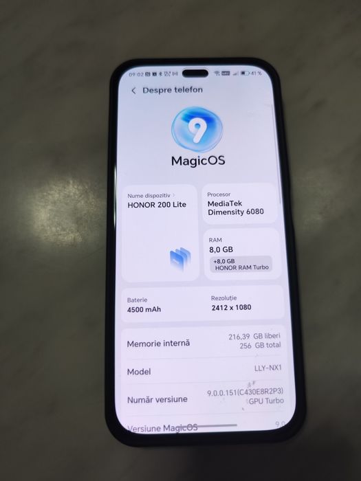 Honor 200 lite-256 gb-8 GB ram- ca nou - la cutie