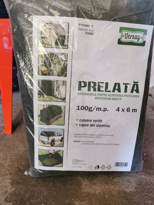 Vând prelată pentru corturi și rulote.